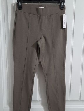 Womens Dash Tobacco Seam-Front Ponte Leggings Size PP (00) Nwt